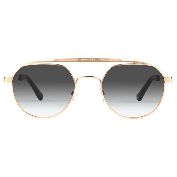 MO Sun Rx 203M C 50-20 CAT.3 Round Full Rim Sunglasses - Gold Black - Picture 7 of 10